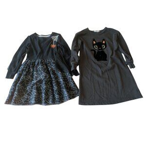 Cat & Jack + H&M Girls 6/6X Halloween Dress – Spider & Cat Designs